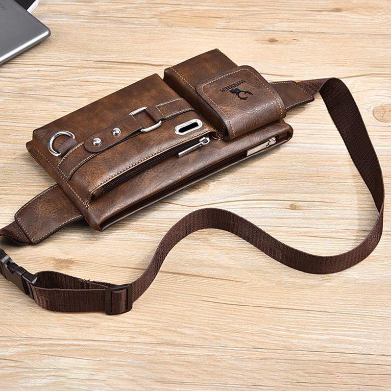 MURAH BANGET WEIXIER tas slempang pria kulit anti air