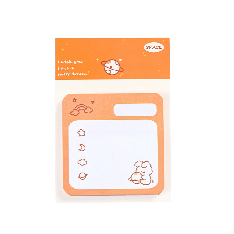 Kartun Aminal Kelinci 7 cm Post-it Notes Siswa Ins Memo Sticky Note Warna Acak