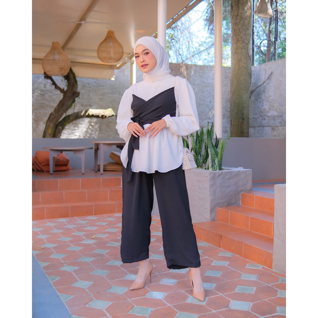 AGATHA SET CRINKLE AIRFLOW - SETELAN WANITA KEKINIAN - SETELAN WANITA POLOS