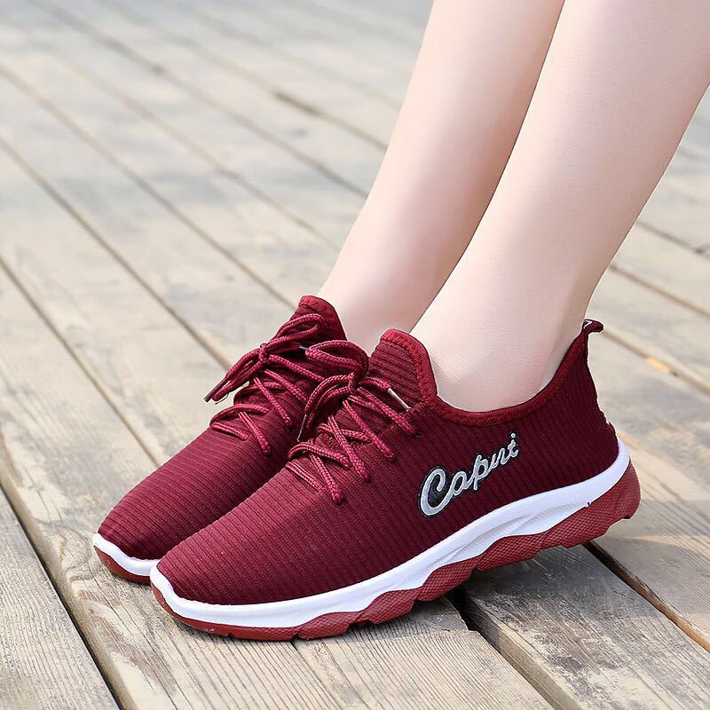 TOPGROSIR LV0104 Sepatu Sneakers Wanita Import Bahan Kanvas Capcut