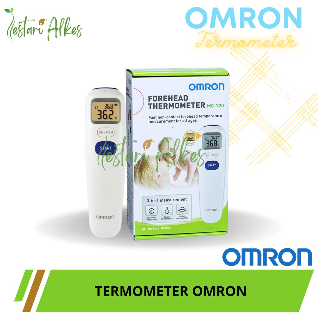 OMRON Digital Thermometer Non Contact Original MC720 / Termometer Infrared Omron MC 720