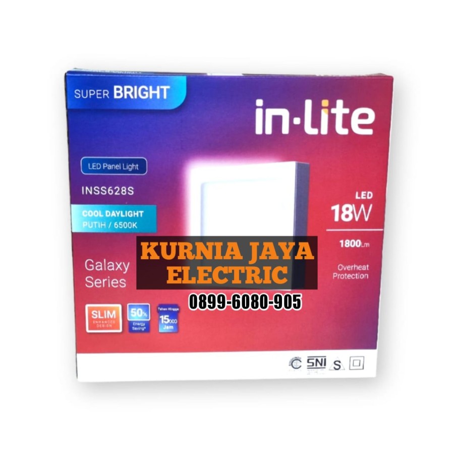 INLITE Downlight Panel Light LED Outbow Kotak 18W INSS628S