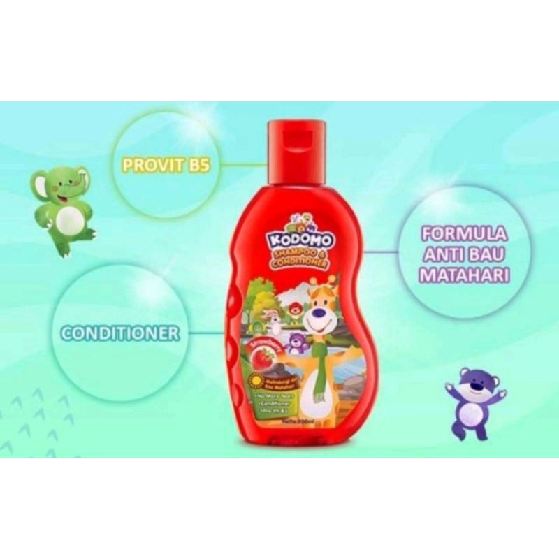 Kodomo Shampoo n Conditioner Gel Kodomo Body Wash Gel 200ml