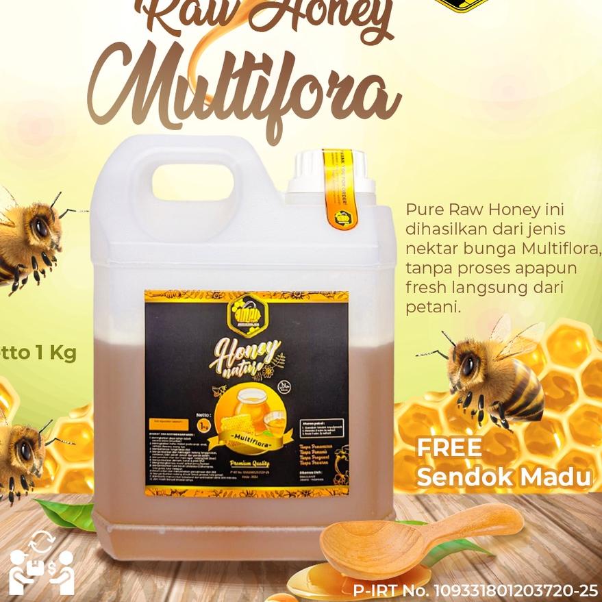 

▼ Murni Asli 1kg Nektar Multiflora 100% Pure Natural Raw Honey ➲