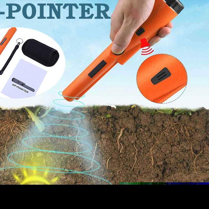 ℮ Metal Detector Underground Pinpointing Alat Pendeteksi Bahan Logam Otomatis Anti Air Bayar Di Temp