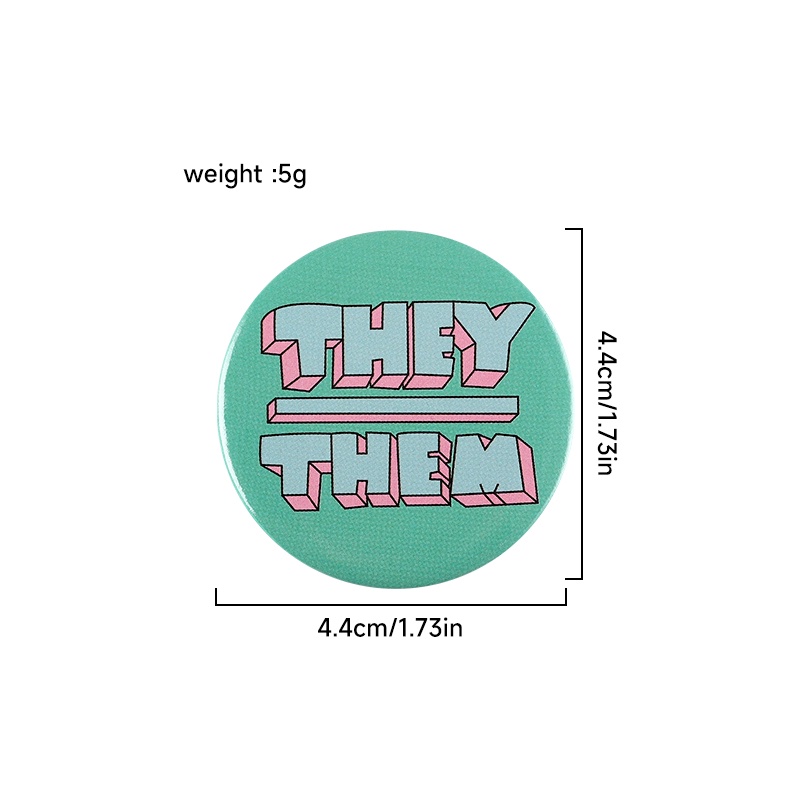 Tinplate Serial Tombol Lembut Pin Perhiasan Kartun Warna-Warni Quotes Bros Lencana Kreatif Logam Lencana Kerah Hadiah Lapel Pin