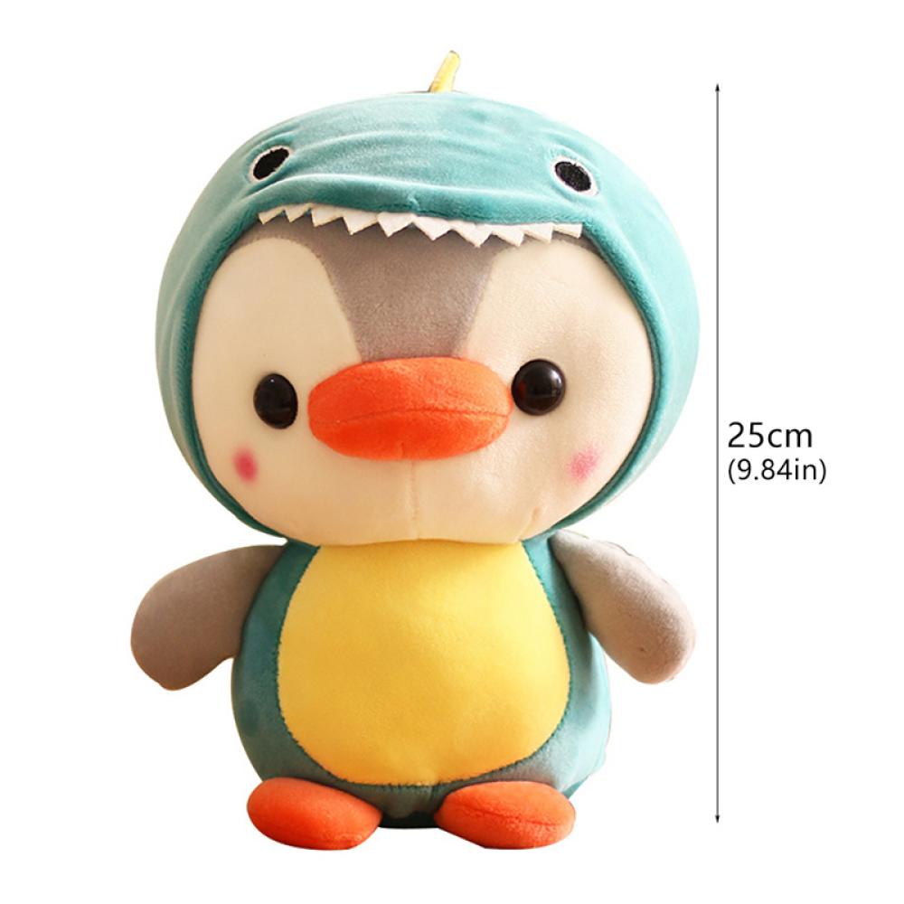 Timekey 25cm Pinguin Mainan Mewah Cosplay Unicorn Kodok Hiu Lebah Cuddly Plushie Bayi Appease Boneka Ulang Tahun Dekorasi Rumah Untuk Anak Kids N4U8