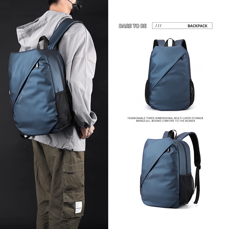 Highland Tas Ransel Laptop Pria Tas Punggung Cowok Fashion Backpack Trendy Anti Air Ransel Kerja TR708