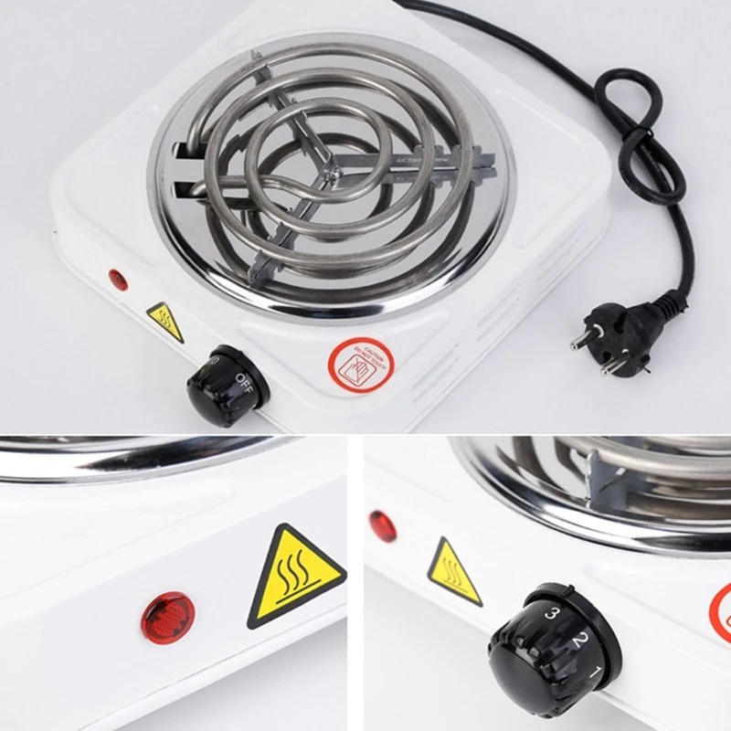 AVVET Kompor Listrik Mini Electric Stove Portable Hotplate Electric Cooking Kompor Mini Satu Tungku Dengan 5 Kecepatan Panas