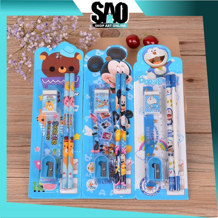 

SAO - S5686 Set Alat Tulis 5 in 1 Karakter / Paket Alat Tulis / Stationery Set 5 in 1 Karakter / Mini Stationery