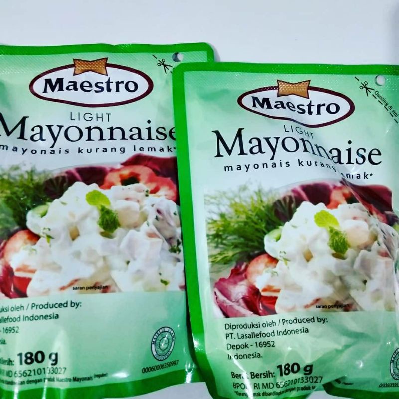 

Maestro Mayonaise 180 gr Mayones 180gram