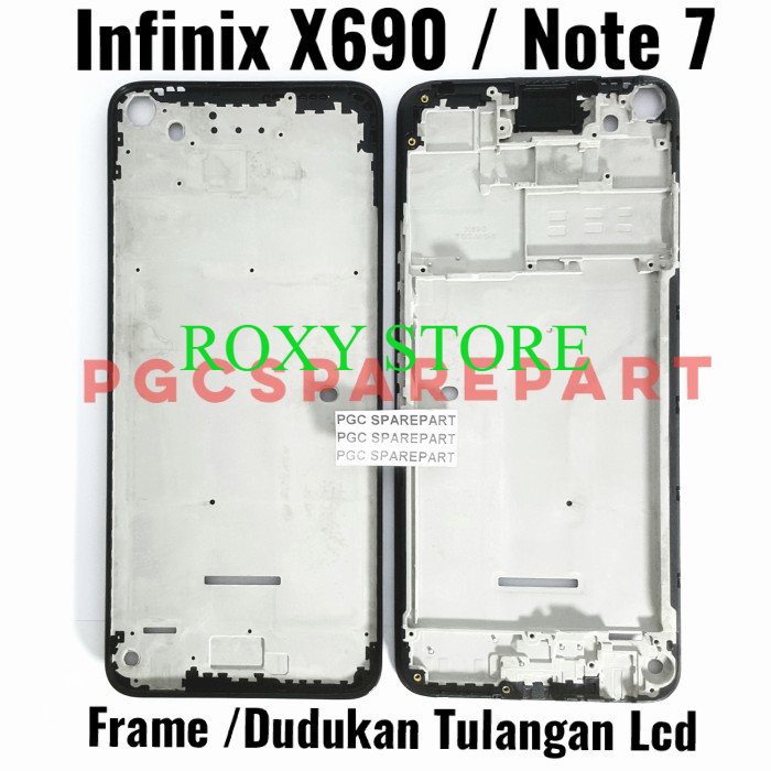 Original Frame Bezzel Tulang Tengah Infinix X690 Note 7 - Bejel Bezel - Original