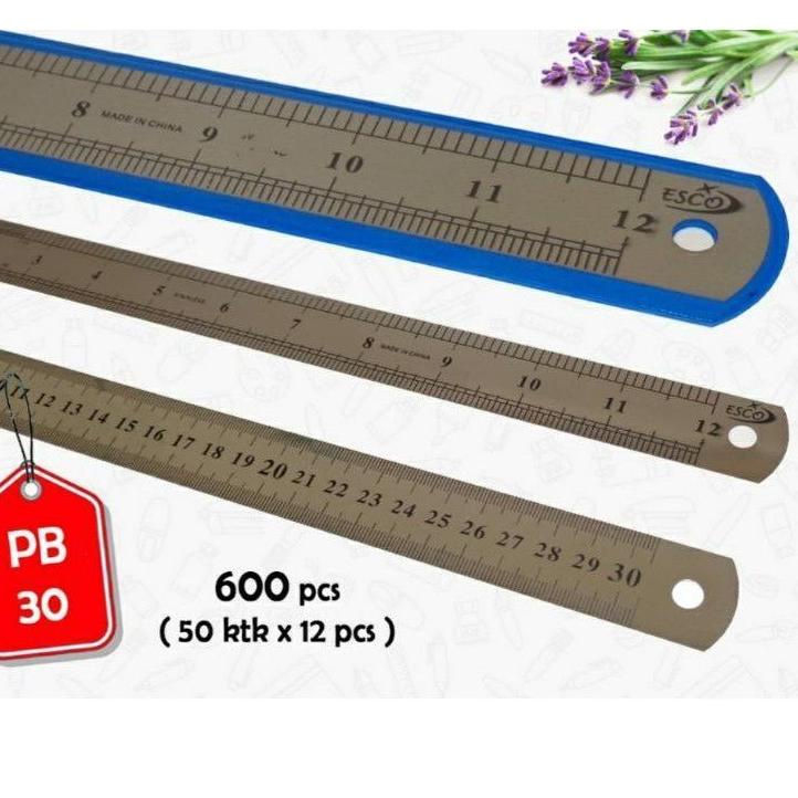 

KodePp6P0 12 Pcs Penggaris Besi Murah 30 Cm