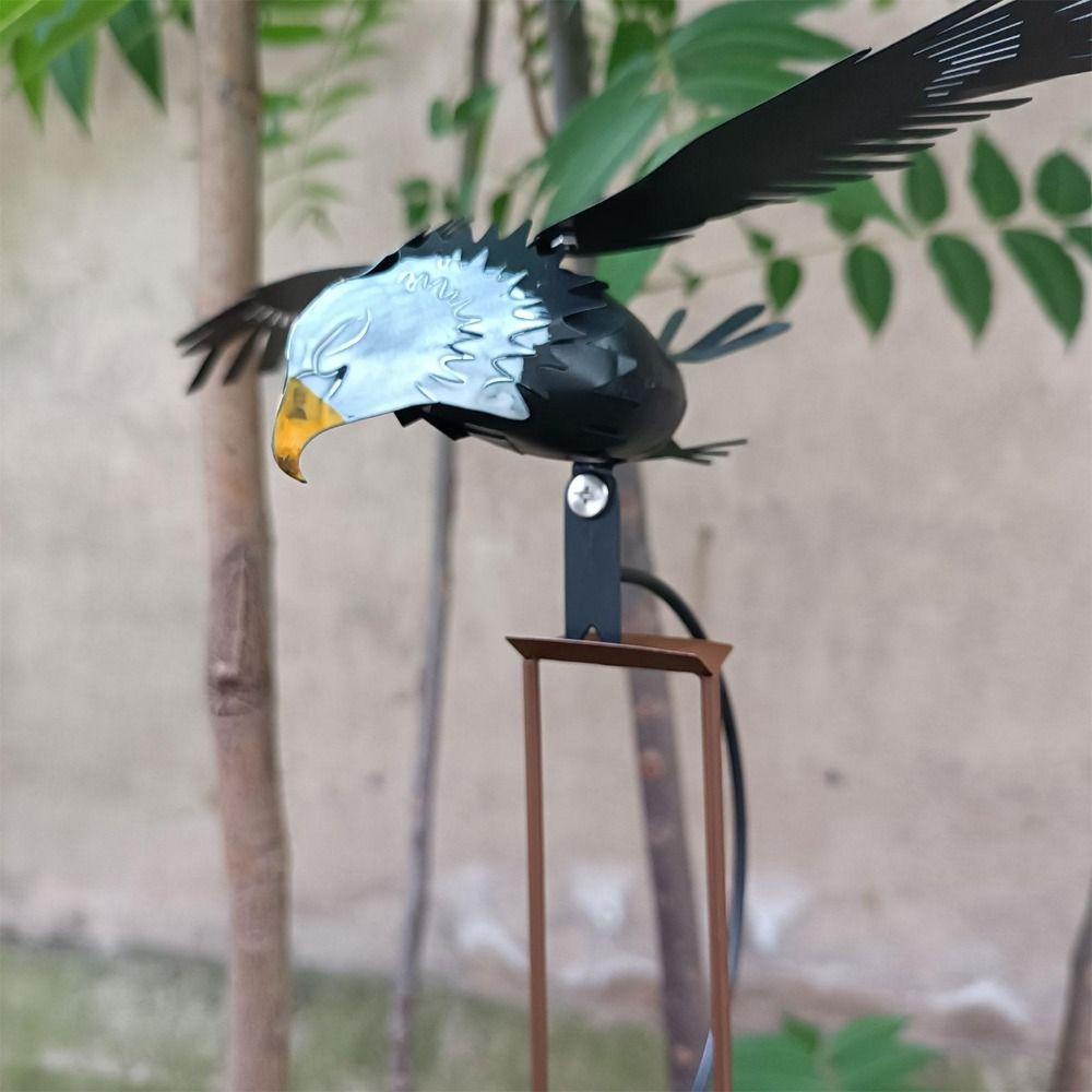 [Elegan] Imitasi Burung Kreatif Berkualitas Tinggi Outdoor Hias Bird Art Tidak Mudah Luntur Taman Ajir Rocker Besar Eagle