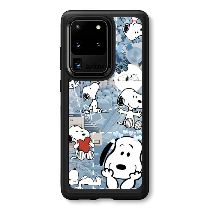 Casing Hardcase Case Samsung galaxy S8 S9 S10 S20 Plus Ultra Lite E 5G Snoopy Aesthetic AB0853 Custo