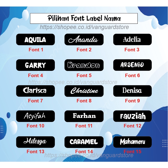 LABEL SERAGAM SEKOLAH CUSTOM NAMA STIKER KAOS SABLON SETRIKA PESANTREN NAME TAG LAUNDRY
