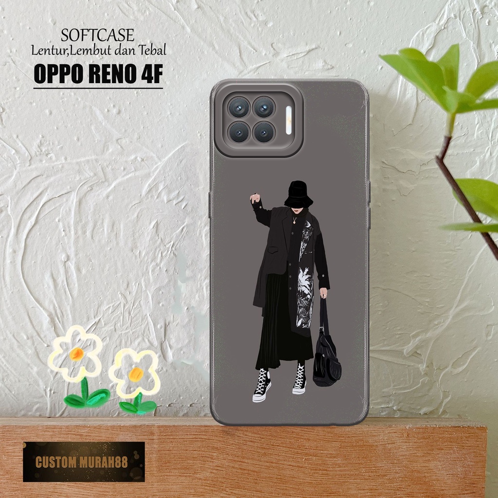 Case Hp Oppo Reno 4F Terbaracu - Fashion Case HIJAB - Casing Oppo Reno 4F Terbaru - Softcase Hp Oppo