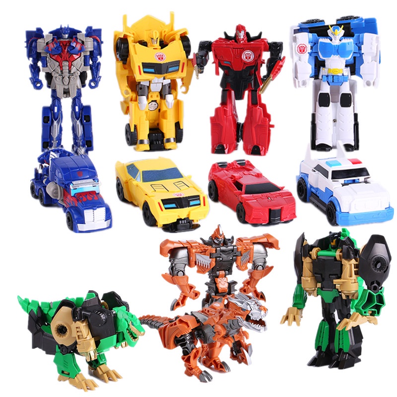 Mainan Model Mobil Robot Transformasi Kid Classic Robot Car Toys Action Mainan Anak Laki Laki Plastik