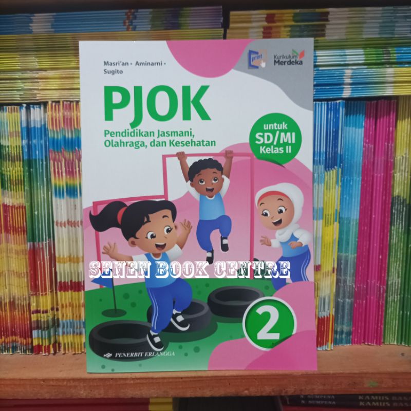 Buku PJOK Kelas 2 SD Kurikulum Merdeka Erlangga Original