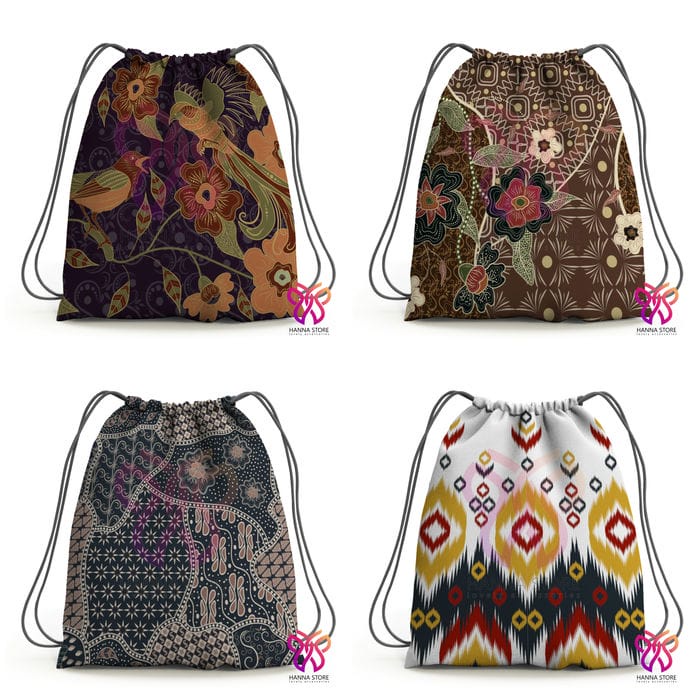 Tas Serut Ransel Motif Batik Jawa Solo Jogja Bali 1