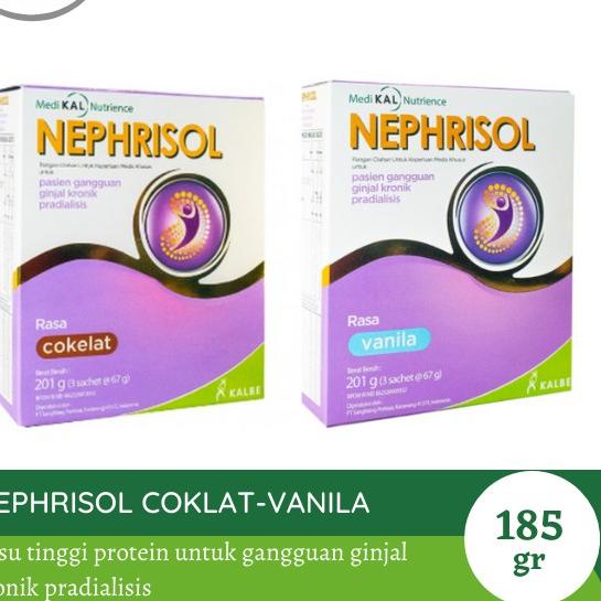 

◙ Nephrisol Vanilla/Cokelat 185gr ❀
