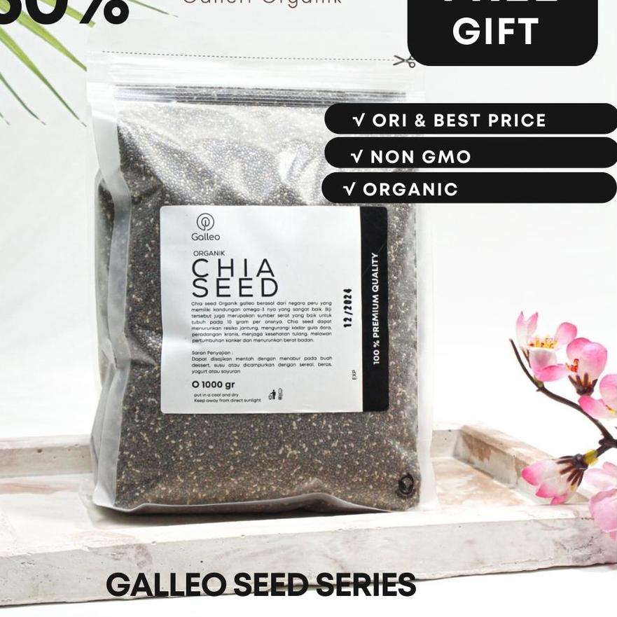 

Grosiran Murah CHIA SEED ORGANIK 1 KG MEXICO [ Biji Chia Seed Hitam Organik ] murah