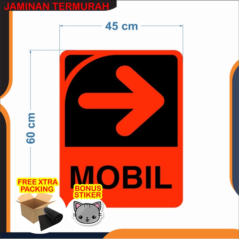 

Promo Custom Rambu Petunjuk Arah Motor 45cm x 60cm Plat Alumunium Keren
