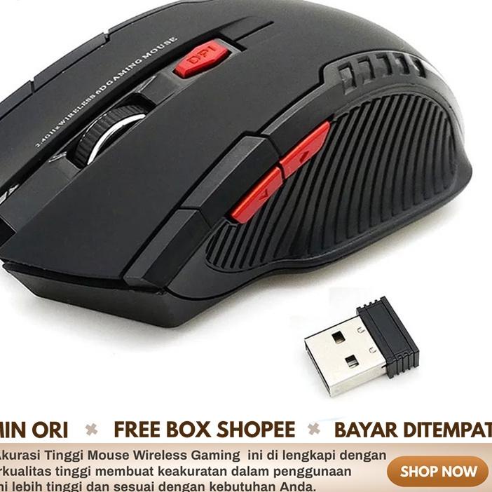 ✦ Mouse Gaming Wireless Tanpa Kabel Silent Bluetooth Ergonomic Wireless Gaming Mouse Murah ➽