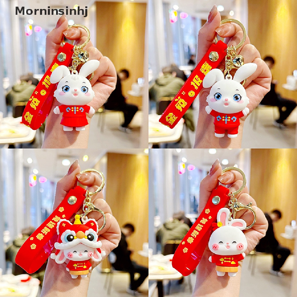 Mornin Lucu Tang Kostum Bunny New Year Gantungan Kunci Kelinci Tahun Beruntung Liontin Tas Dekorasi Boneka Liontin Gantungan Kunci Mobil Hadiah Natal id