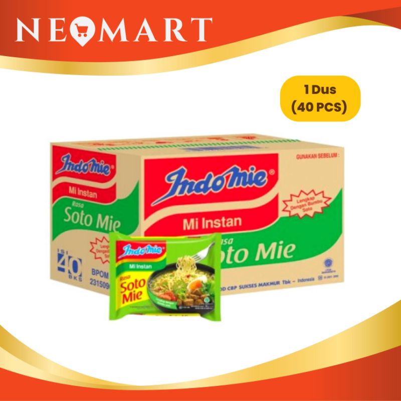 

indomie rasa soto 1 dus isi 40 pcs