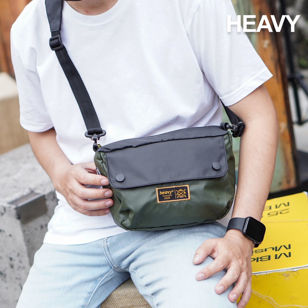 Heavy | Argle Tas Selempang Pria Premium Waterproof - Slingbag Heavy Water Repellent