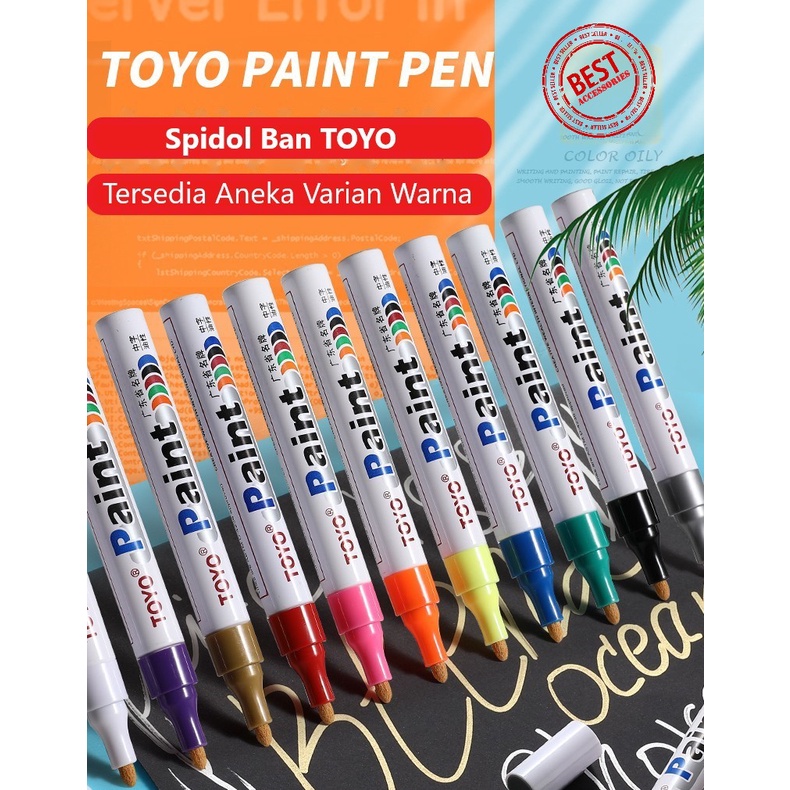 Spidol ban paint marker mobil motor TOYO original