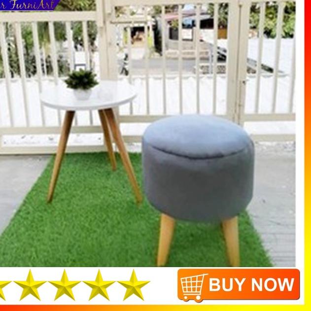 ✪ SOFA STOOL BAHAN LEMBUT,KURSI BULAT,SOFA BULAT ▲