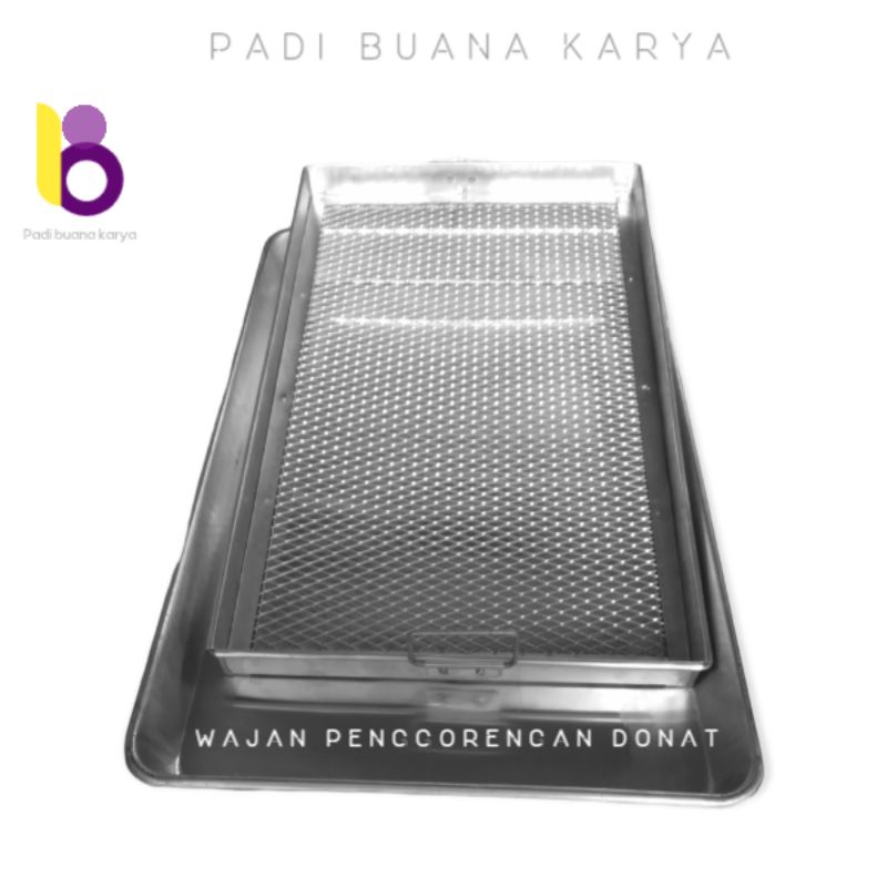1 set wajan penggorengan donat 60x40 alumunium tebal