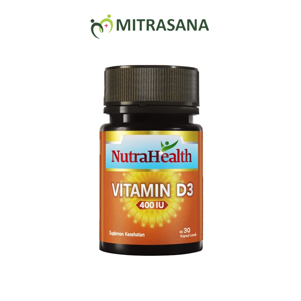 NutraHealth Vitamin D3 400 IU - 30 &amp; 100 Kapsul Lunak