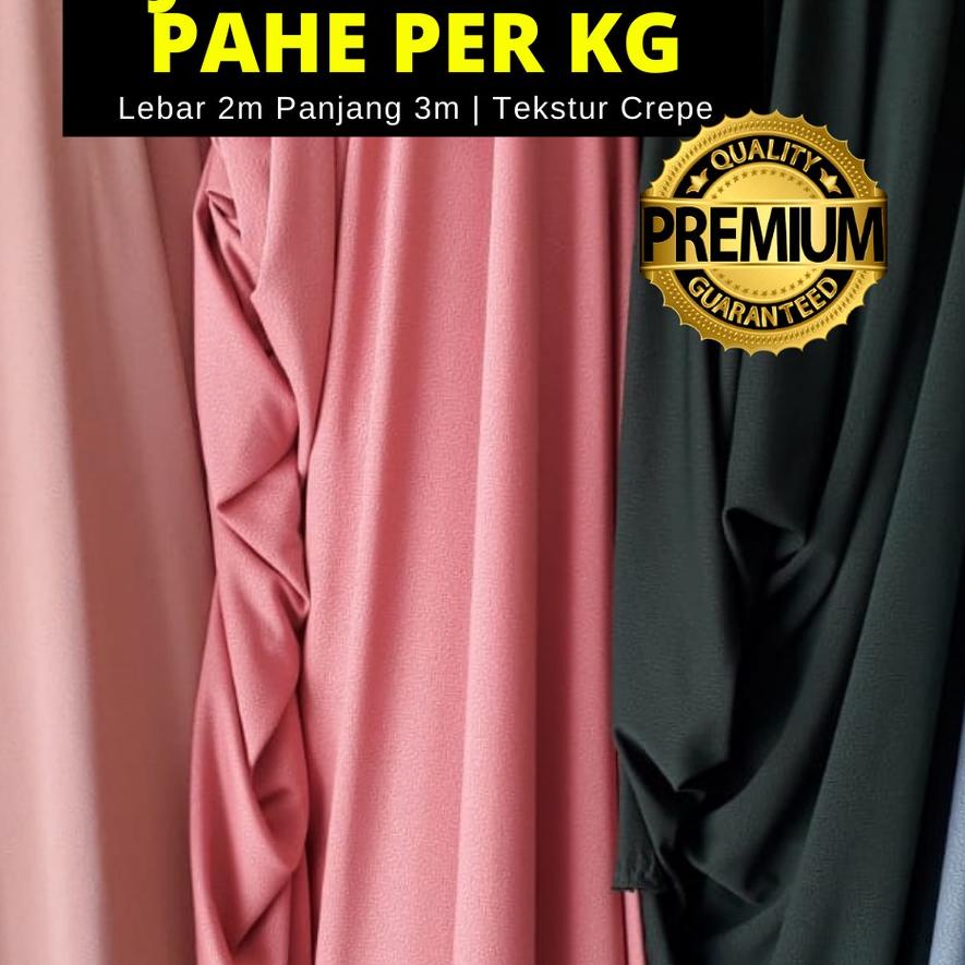 ✼ [BISA COD] LEBAR 1,8 METER KAIN JERSEY CREPE POLOS KILOAN ONLINE MURAH ❃