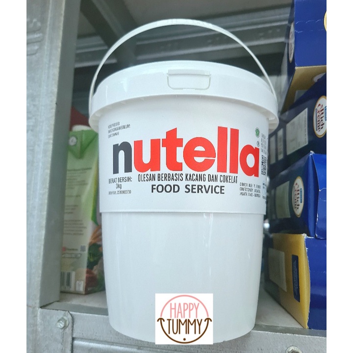 

Nutella spread 3 kg chocolate jam coklat selai food service pail