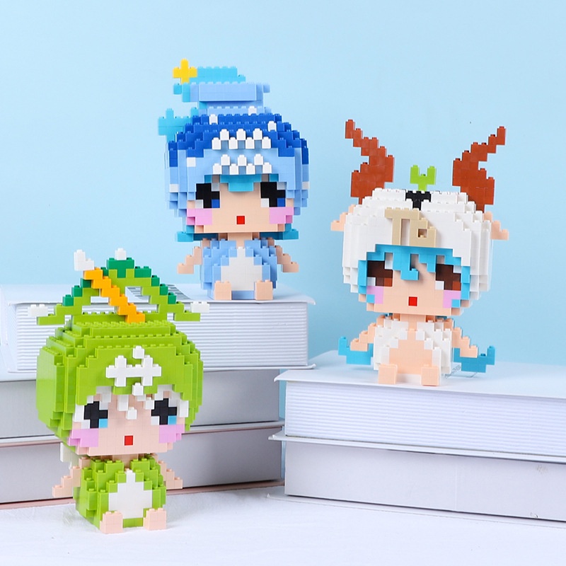 Nano Block 12 Zodiak Series Bintang Kelahiran Mainan Edukasi Anak Set Hadiah dan Pajangan