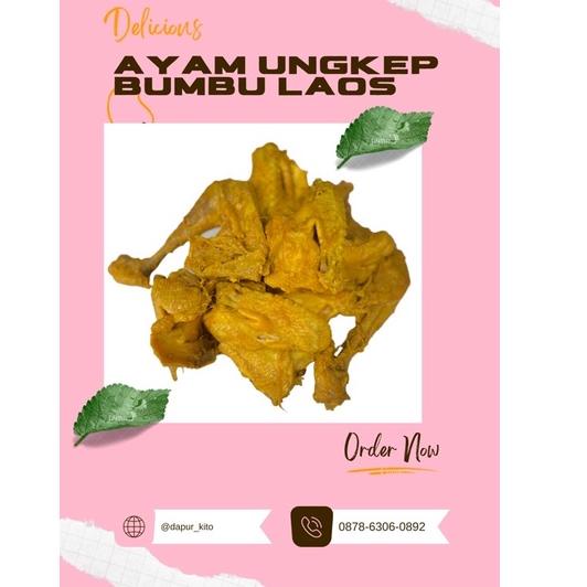 

➢ AYAM UNGKEP BUMBU LAOS + SAMBEL GILAK ♨