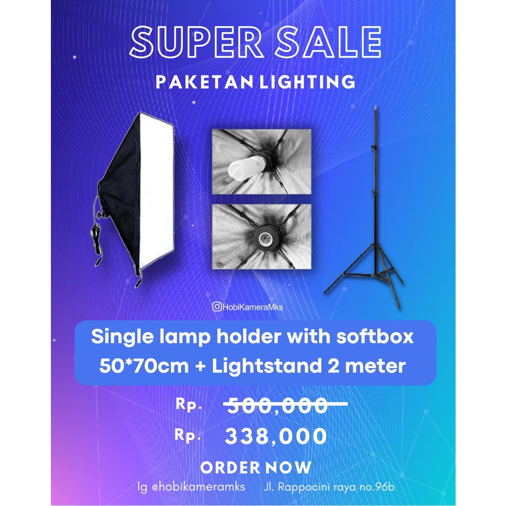 Paketan Lighting Untuk Foto Produk dan Lainnya