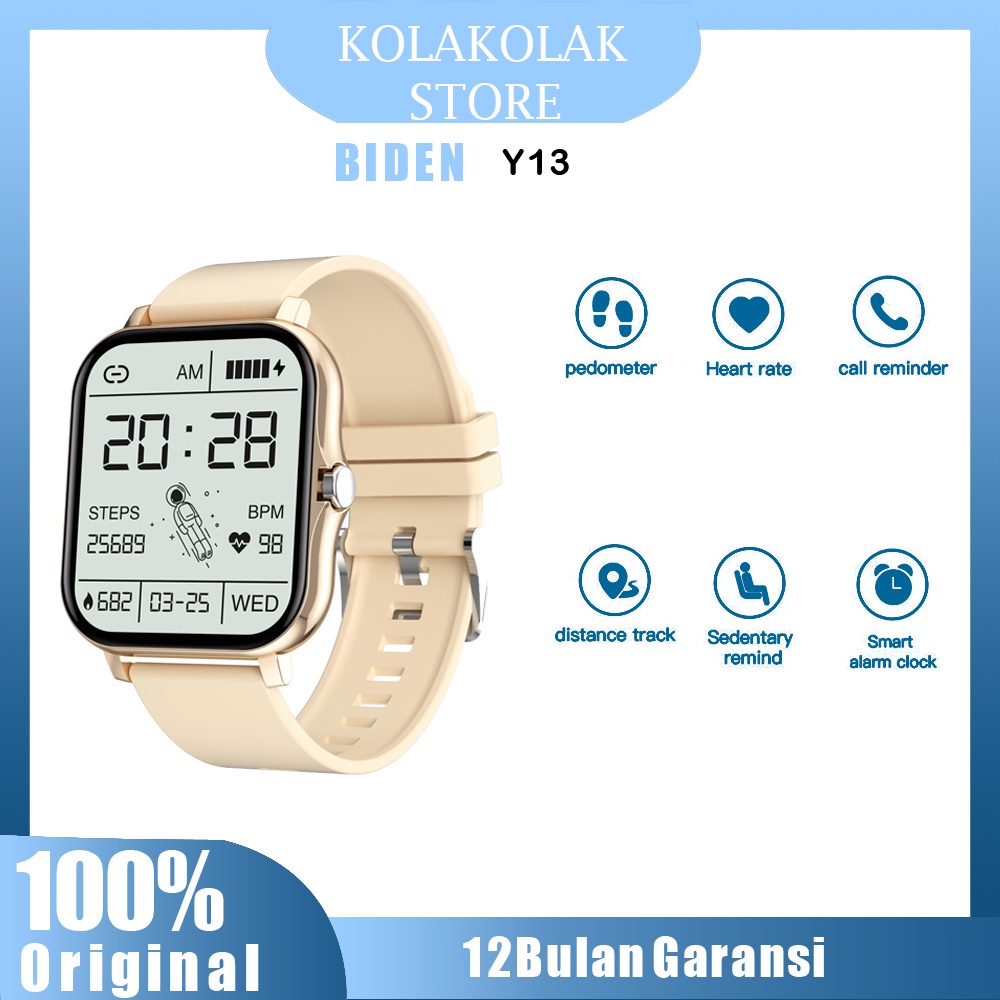 BIDEN Smart Watch Y13 Beberapa Olahraga Mode IP67 Anti Air Pemantauan Denyut Jantung Kebugaran Olahraga Smart Watch