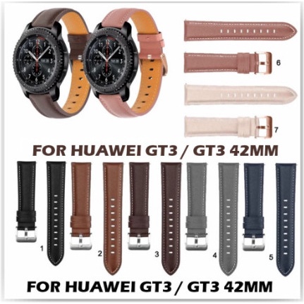 STRAP TALI JAM TANGAN - FOR HUAWEI WATCH GT3 / GT 3 42MM - STYLE LEATHER PREMIUM 20MM