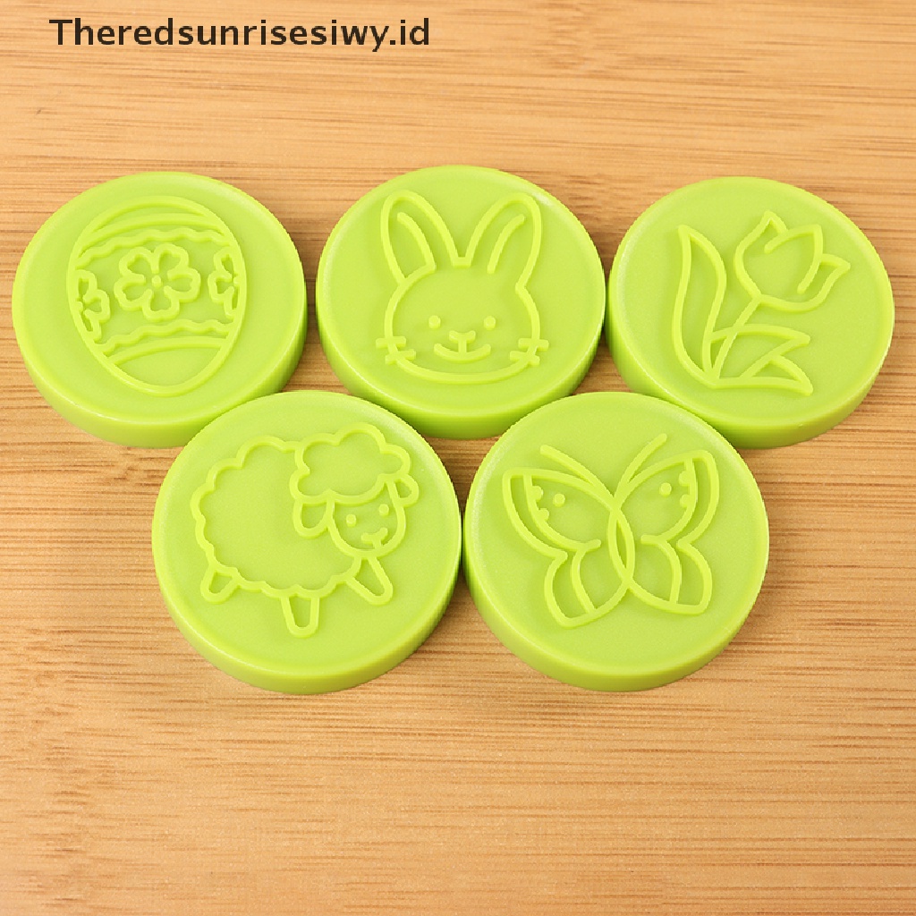 # New # 6pcs/set Cetakan Stempel Cookies Kartun Plunger Coklat Fondant Kue Embosser~