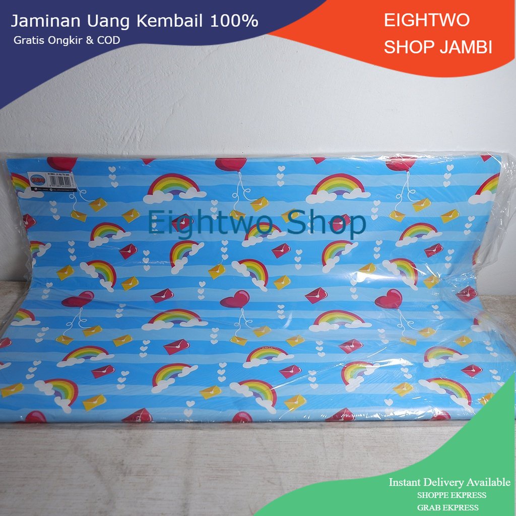

- EIGHTWO SHOP- Kertas Kado 1 Pack Isi 50 Lembar Murah Sidu