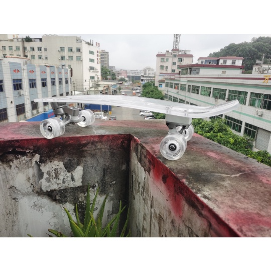 Transparan Transparan Skateboard Darat Surfboard Pemula Skateboard Transparan Roda Chong