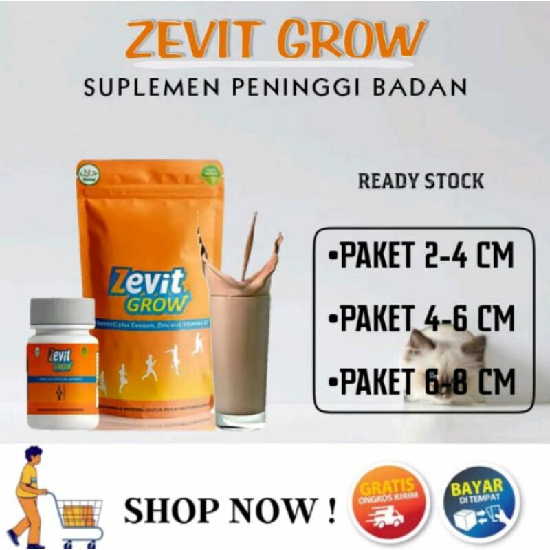 [TERLARIS] ZEVIT GROW || SUPLEMEN PENINGGI BADAN || SUSU PENINGGI BADAN