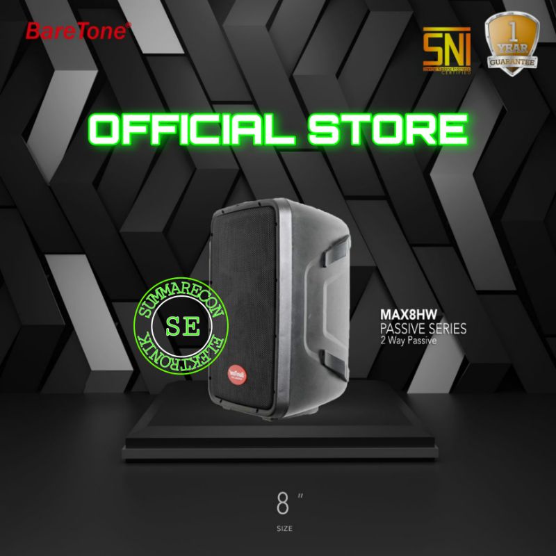 speaker pasif 8 inch baretone max08hw speaker karaoke passive 8 inch original