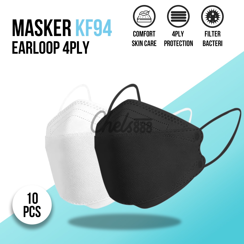 Masker Kf94 Earloop 4ply 10pcs