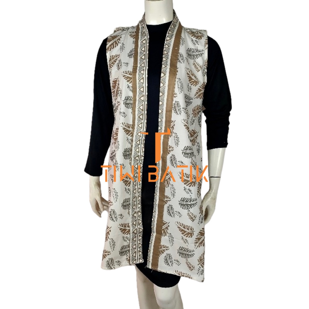 Outer Vest Batik Tanpa Lengan