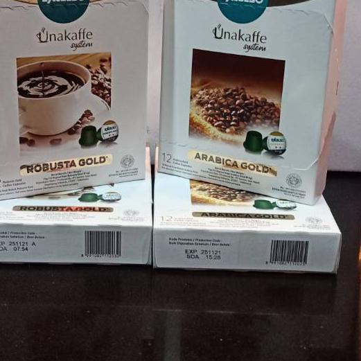 

✧ Unakaffe kopi kapsul Arabika Gold / Robusta Gold ♠